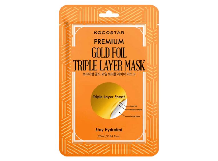 Gold Foil Triple Layer Mask