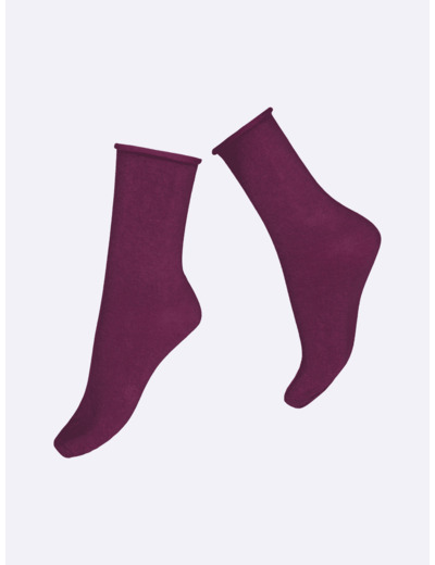 COTTON COMFORT CUFF nilkkasukat - violetti