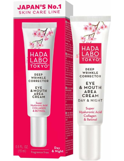 HADA LABO Deep Wrinkle Corrector Eye & Mouth Area Cream 15ml