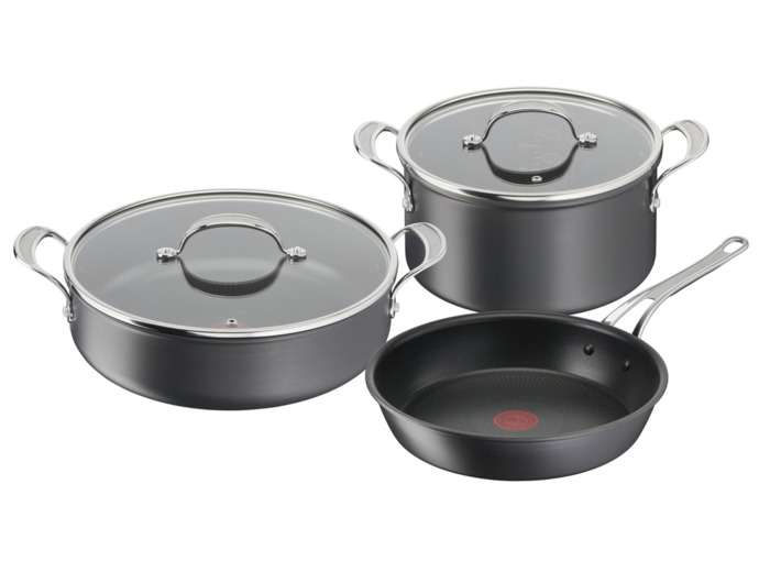 JO Cook's Classics HA Set 5 pieces: Frypan 28 cm, All-in-One pan 30 cm +  Lid, Stewpot 24 cm + Lid