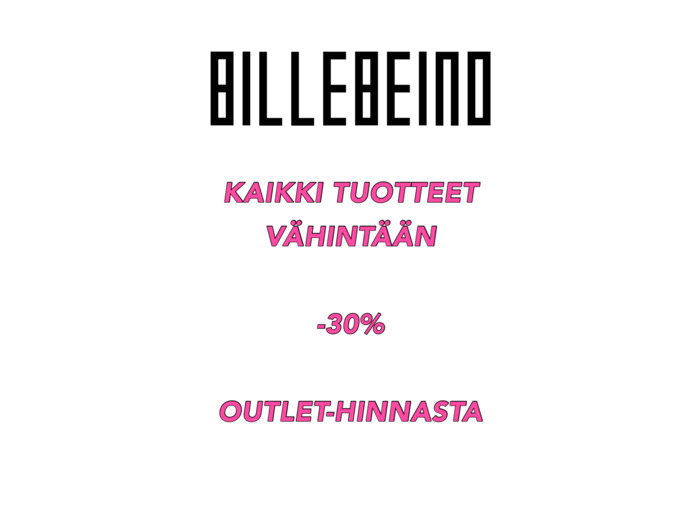 Billebeino Talviale: -30% Outlet-hinnoista!