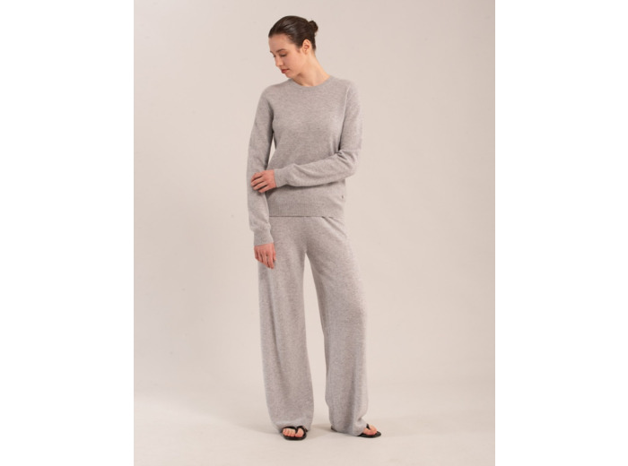 BMuir, Elle-neule O-pääntiellä, XS-XL, soft grey melange