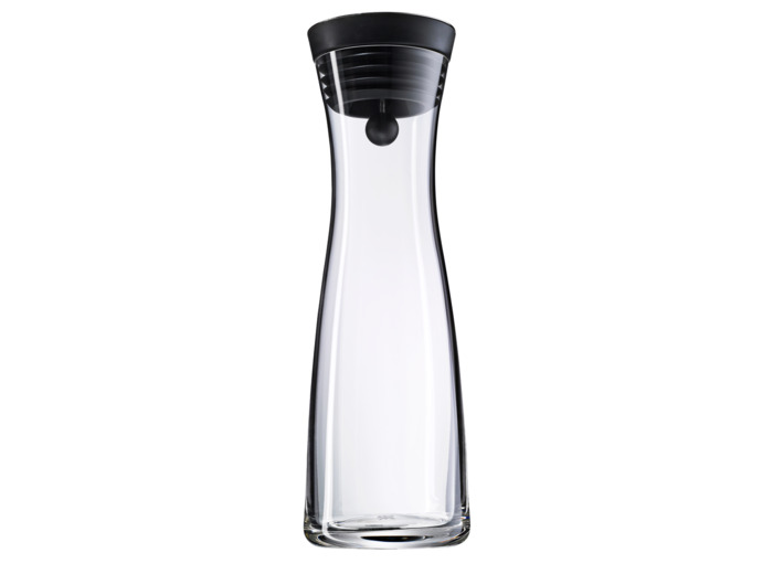 Basic water decanter 1,0 l., stainless steel top