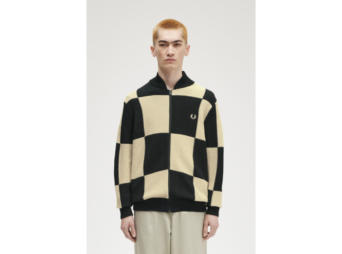 Fred Perry Chequerboard Cardigan