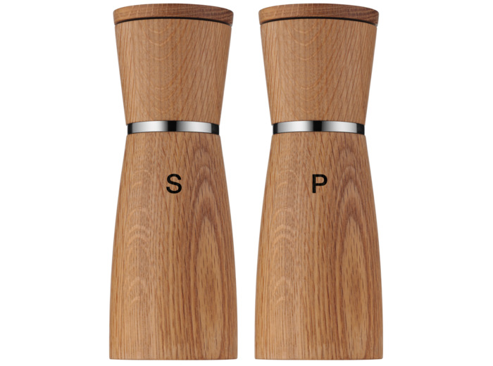 Ceramill Nature salt/pepper mills 2 pcs. set, oak, height 18 cm