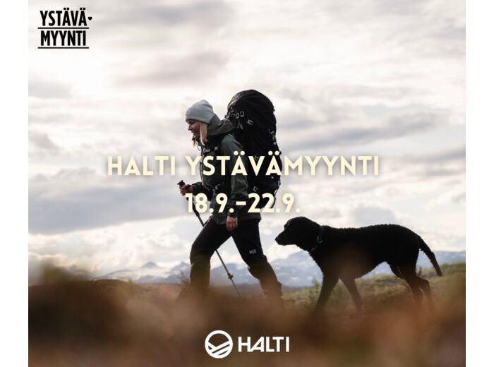 Halti ystävämyynti 18.9.-22.9.