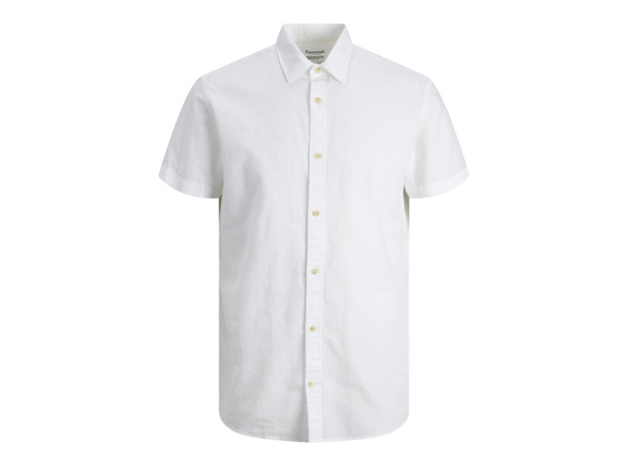 Cotton linen blend shirt S/S