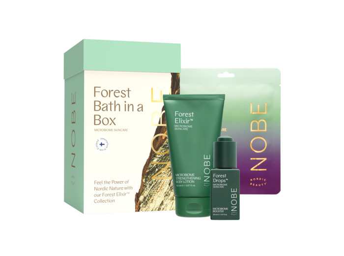 NOBE Forest Bath in a Box - Set 1: Forest Drops® + Body Lotion + Sheet Mask