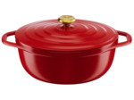 Air oval stewpot 30 cm / 5,7 l. Red