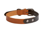 Leather duo collar