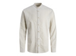 Cotton linen blend shirt L/S