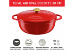 Air oval stewpot 30 cm / 5,7 l. Red