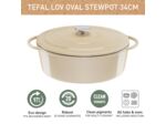 Tefal Lov Oval stewpot 34 cm / 7,2 L Beige