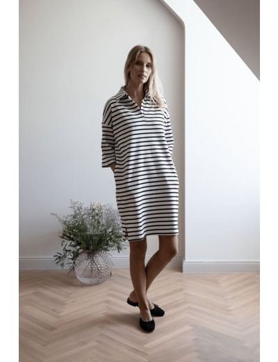 POLO DRESS STRIPE