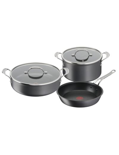 JO Cook's Classics HA Set 5 pieces: Frypan 28 cm, All-in-One pan 30 cm + Lid, Stewpot 24 cm + Lid