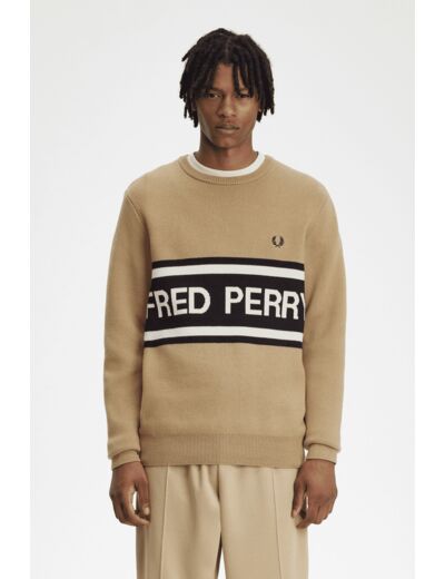 Fred Perry FP graphic Neule