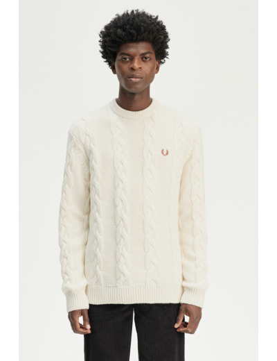 Fred Perry Chunky Cable Knit Jumper