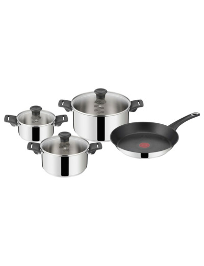 JO Everyday Kitchen SS set 7 pcs. (FP 28 cm, Stewpots 16/20/24 cm w. 3 lids)