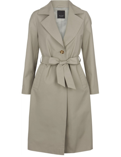 Clareta Belt Midi Trench Coat