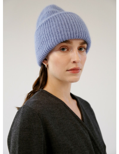 MOHAIR BEANIE AZURE