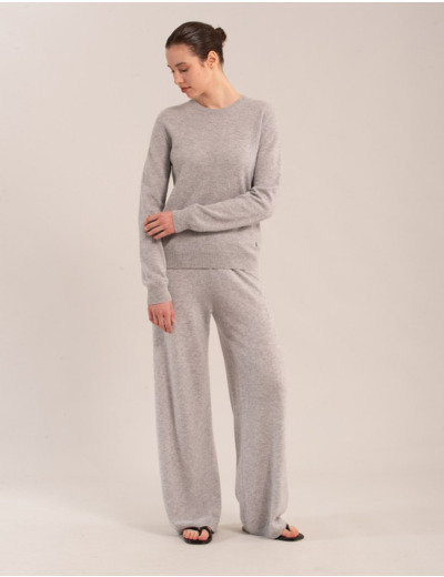 BMuir, Elle-neule O-pääntiellä, XS-XL, soft grey melange