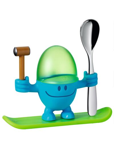 McEgg egg cup w. spoon, blue