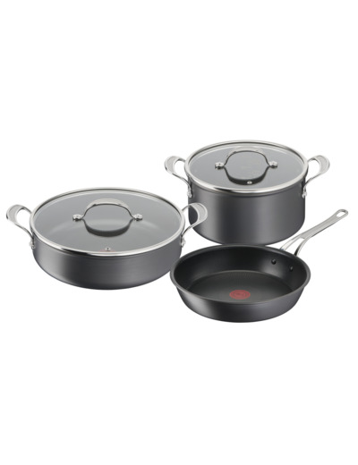 JO Cook's Classics HA Set 5 pieces: Frypan 28 cm, All-in-One pan 30 cm +  Lid, Stewpot 24 cm + Lid