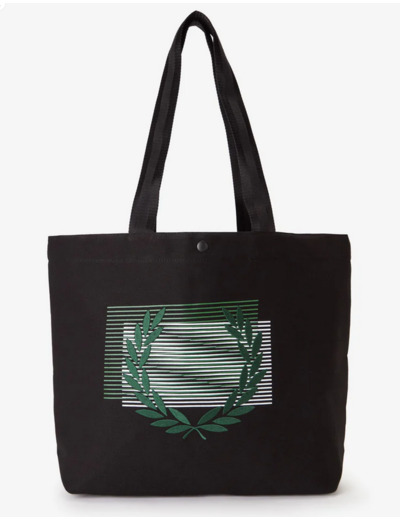 Fred Perry Glitch Graphic Tote Bag