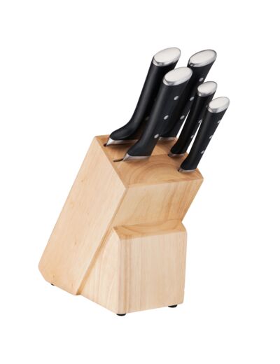 Ice Force Set Wooden block + 5 knives