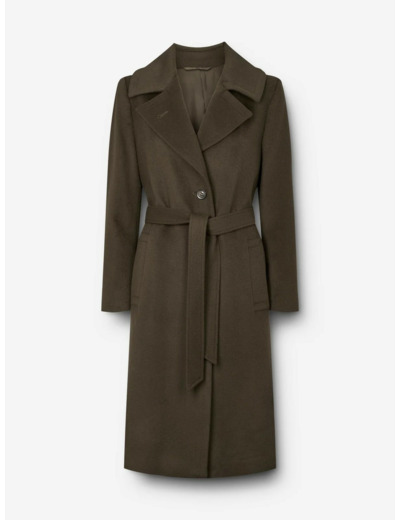 Clareta Belt Midi Cashmere Coat