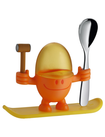 McEgg egg cup w. spoon, orange