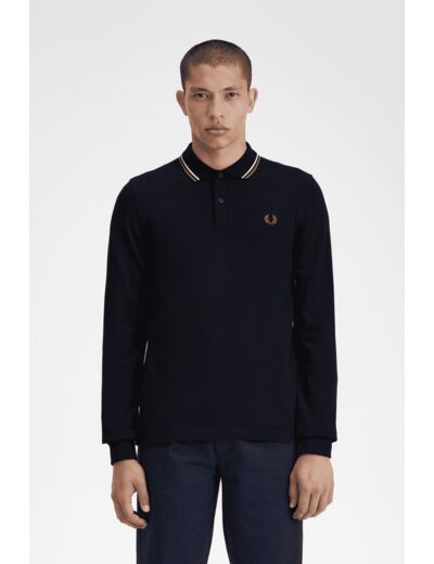 Fred Perry Twin tipped long sleeve polo shirt