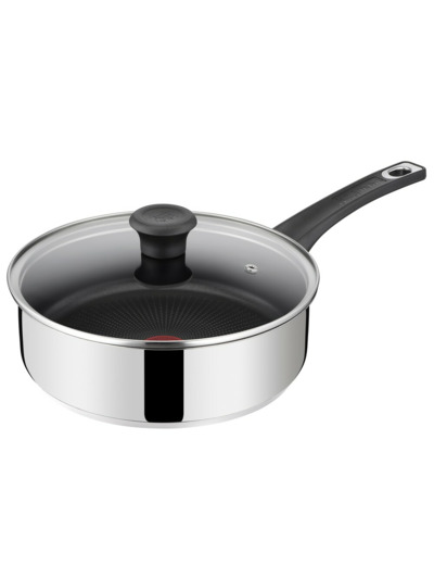 Jamie Oliver Everyday Kitchen Stainless Steel Sautepan 24 cm w. lid