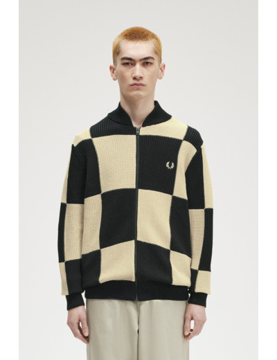 Fred Perry Chequerboard Cardigan