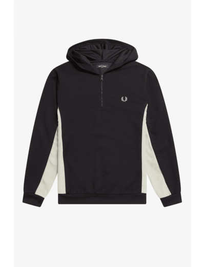 Fred Perry Panelled Half Zip Hoodie