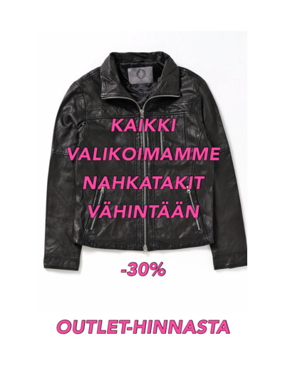 Talviale: Kaikki Nahkatakit -30% Outlet-hinnoista!