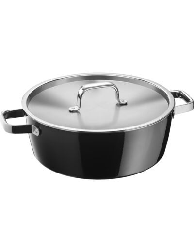 Fusiontec Aromatic stew pot 28 cm/5,9 l. w. lid, black