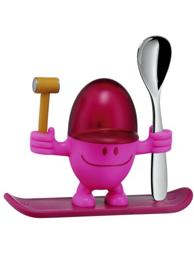 McEgg egg cup w. spoon, pink