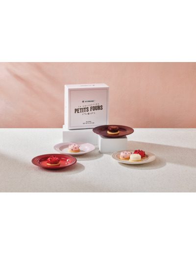 Stoneware Petits Fours Set of 4 Appetiser Plates