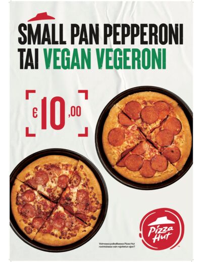 Small Pan Pepperoni/Vegeroni 10€