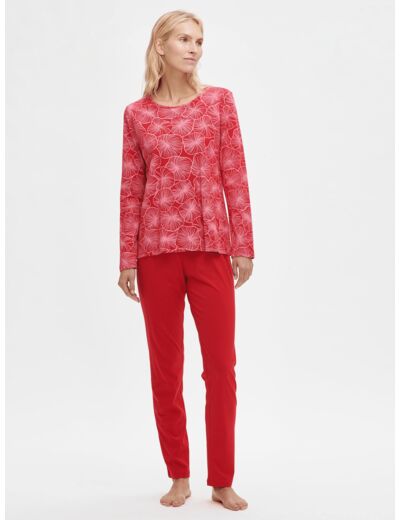 MANDARIINI pyjama - punasävyinen