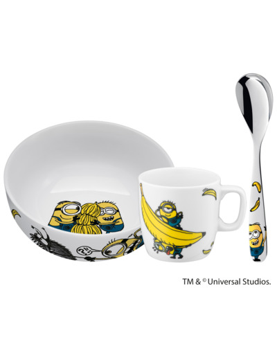 Minions breakfast set 3 pcs. (spoon+bowl+cup)