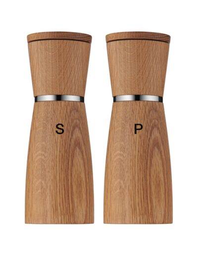 Ceramill Nature salt/pepper mills 2 pcs. set, oak, height 18 cm