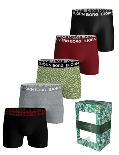 COTTON STRETCH BOXER 5p